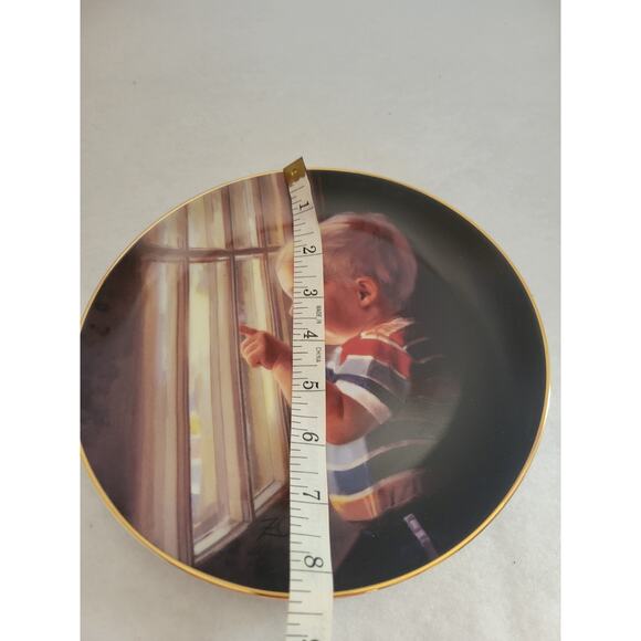 Vintage Danbury Mint Daddy's Home by Donald Zolan Plate w/ COA & Box #G3109 - Picture 5 of 14